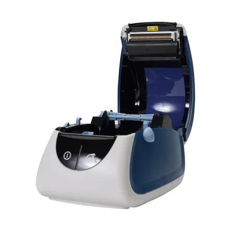 принтер этикеток mprint lp80 eva (rs232, usb) бело-синий
