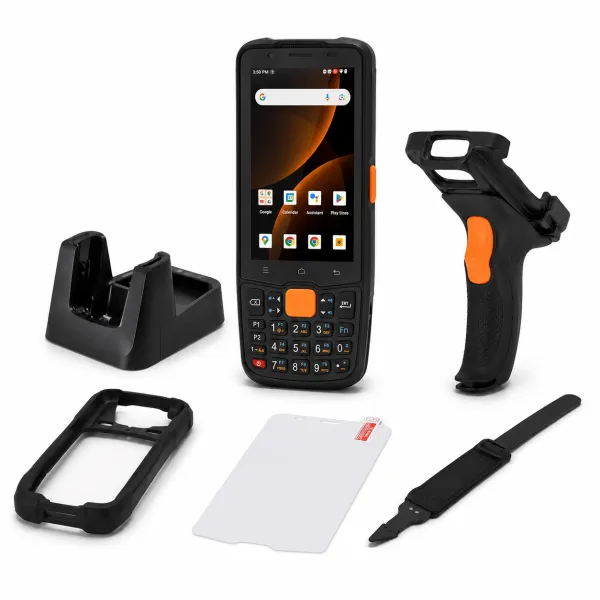 Комплект ТСД MERTECH MovFast S40 Android 13, 4GB/64GB (крейдл без передачи, чехол, стекло, ремешок)