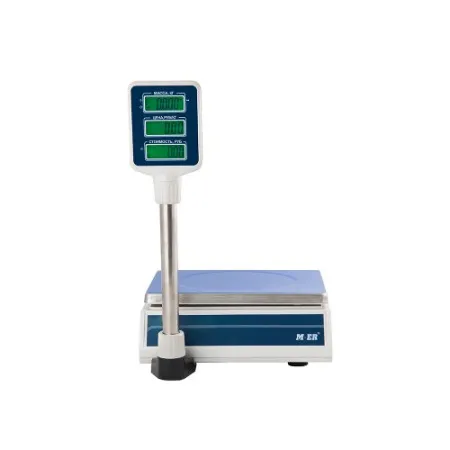 весы торговые m-er 324p-15.2 с акб (со стойкой) lcd