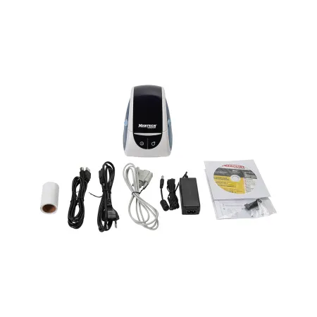 принтер этикеток mprint lp80 eva (rs232, usb) бело-синий