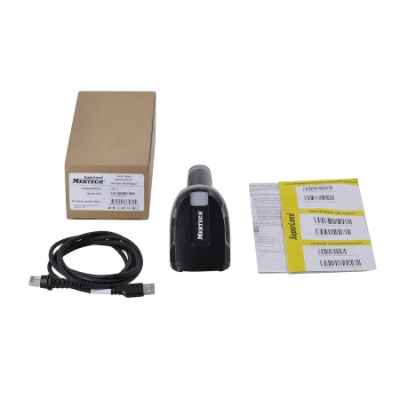 проводной сканер штрих-кода mertech 2420 p2d usb, usb эмуляция rs232 black
