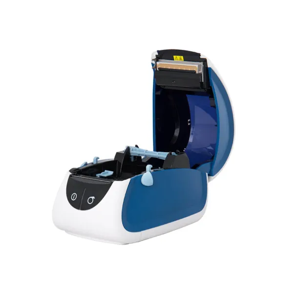 термопринтер самоклеящихся этикеток mertech lp58 eva rs232-usb white & blue