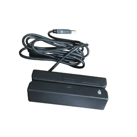 щелевой считыватель магнитных карт cipher msr213u-33 usb hid, черный