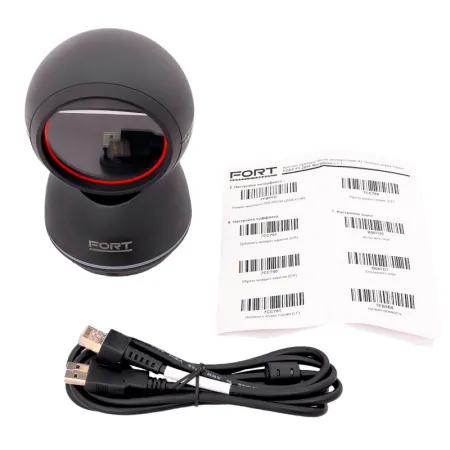 сканер штрих-кода fort ft-209t матрешка usb черный