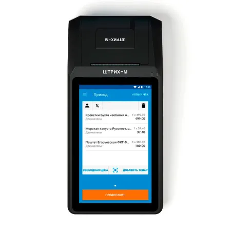 pos терминал штрих-смартпос-ф без фн (7" 600x1024 ips, 57 мм, ос android 7.0, illex lite) (148701)