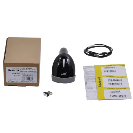 беспроводной сканер штрих-кода mertech cl-1300 ble dongle p2d usb black