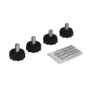 фасовочные настольные весы m-er 224 15.2 steel usb без дисплея, без акб (в комплекте ножки и шпильки для встройки)